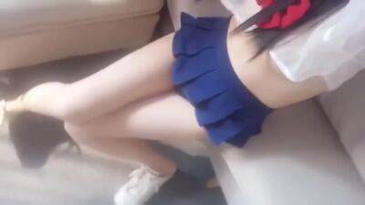 Cute Girl In Cosplay Suck Cock Squirting In Sofa With Wet Tight Pussy 制服少女的诱惑高潮 - upornia.com - Japan
