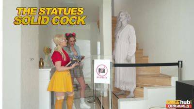 Katy Rose - The Statues Solid Cock - Ivy Maddox, Katy Rose And Ellie Shou - hotmovs.com