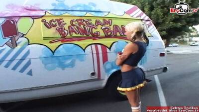 Car Sex - Petite blonde cheerleader teen picked up for sex in a car - sunporno.com - Usa