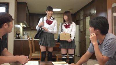 Japanese Beauties College Uniform In Foursome Sex - hotmovs.com - Japan