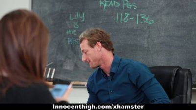 Ryan Maclane - Lily Jordan - Hot Schoolgirl Lily Jordan gets rammed by her Creepy Teacher Ryan McLane - sexu.com - Jordan