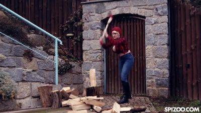 Angel Wicky In Knows How To Handle Hard Wood In 4k - hotmovs.com
