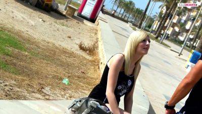 Blonde Babe Moans In Pleasure As She Gets A Had Fuck On The Back Of A Truck - CumDateMe - hotmovs.com